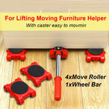Furniture Moving Transport Roller Set (5 Pcs)