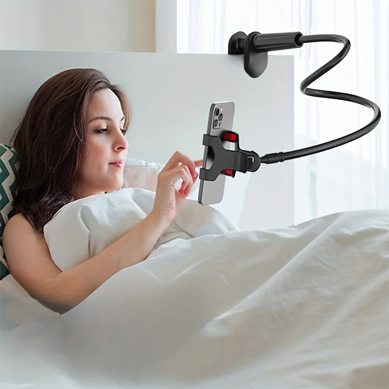 Lazy Bedside DesktopMobile Phone Clamp Bracket Flexible